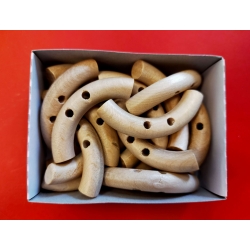 Guzik drewniany łuk